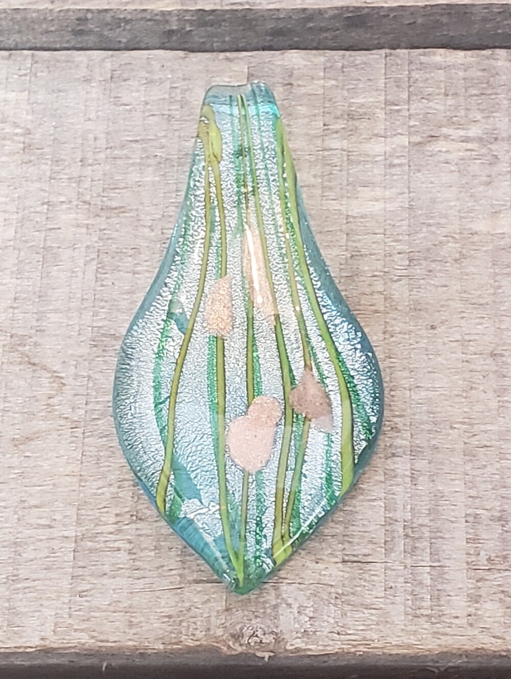 ARTISAN Lampwork Glass Petal Style Pendant